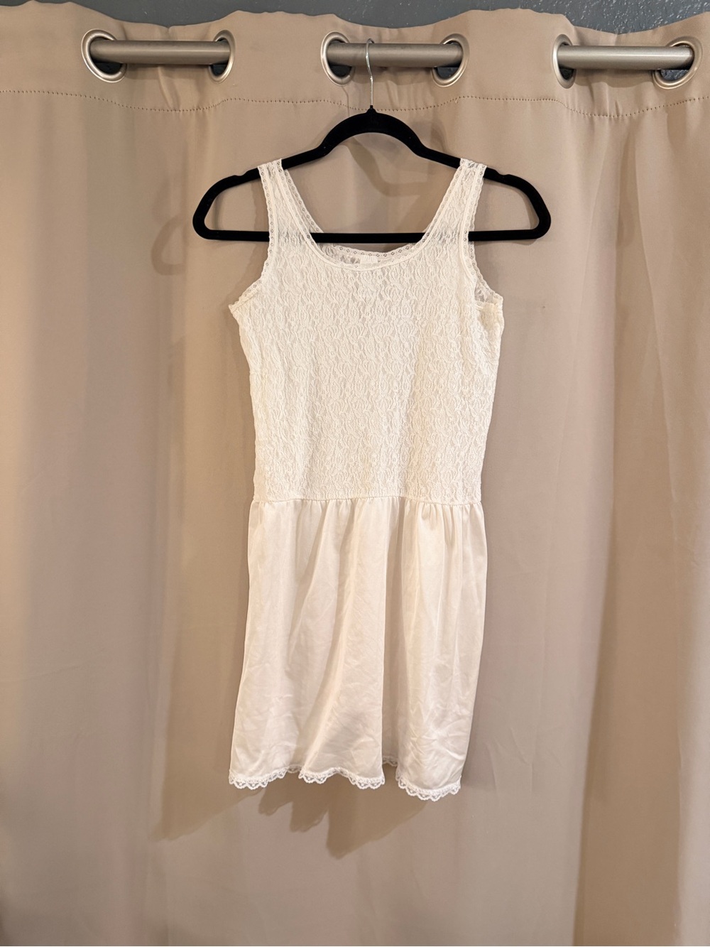 Vintage Her Majesty Ivory Slip Dress